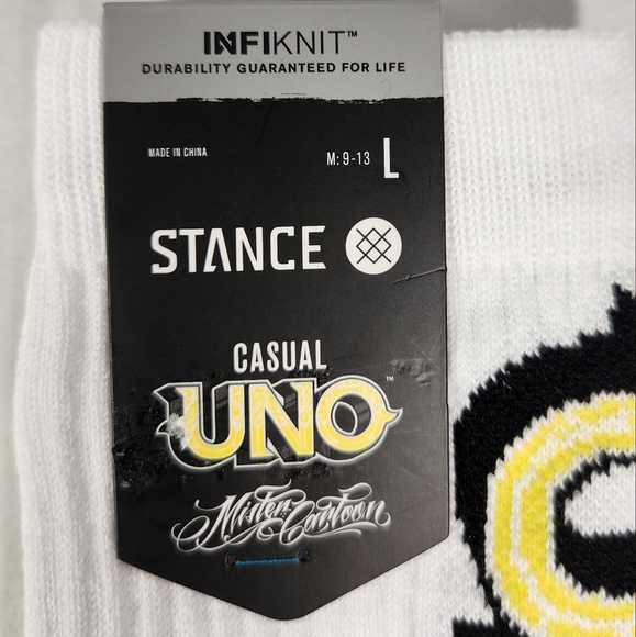 NWT Men's Uno X Cartoon Stance Crew Socks - Picture 2 of 8